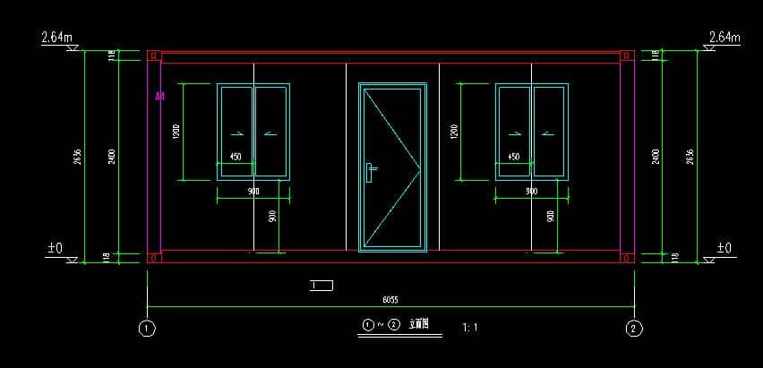 集裝箱房屋立面設計圖