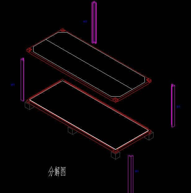 打包集裝箱活動房分解設計圖